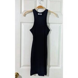 Popular 21 Bodycon Dress Racerback Sleeveless Mini Dress Black‎ Size S